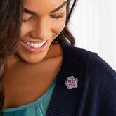 Fur-Ever Home Rainbow Paw Pin - Aaria Tees