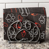 Paw Print Metal Napkin Holder - Aaria Tees