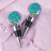 Fields of Flowers Paws Wine Stopper - Set of 2 - Aaria Tees