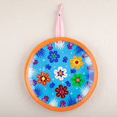 Hand Painted Paws & Flowers Decorative Ceramic Plate - Aaria Tees