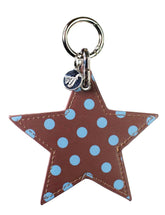 Polka Dot Star Charm | Brown and Blue - Aaria Tees