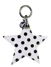 Polka Dot Star Charm | White and Black - Aaria Tees