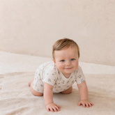 Organic Short Sleeve Bubble Romper - Rodeo - Aaria Tees