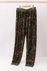 Forest Leaf Camo bamboo dad pants - Aaria Tees