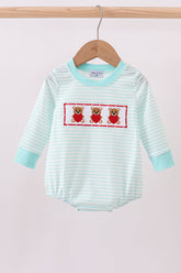 Blue bear embroidery bubble - Aaria Tees