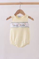 Yellow cross sheep embroidery bubble - Aaria Tees