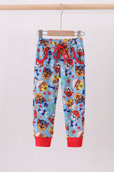 Blue character bamboo pants - Aaria Tees