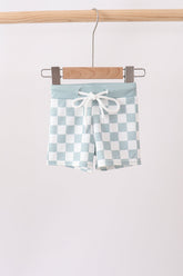 Sage Checker UPF Swim Trunks - Aaria Tees