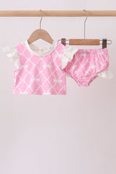 Pink Bow UPF Swim Set - Aaria Tees