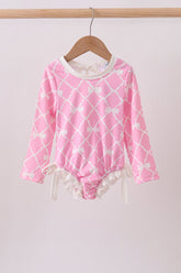 Pink Bow UPF rashguard - Aaria Tees
