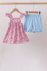 Pink Floral Knit Set - Aaria Tees