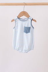 Blue Stripe Bubble - Aaria Tees