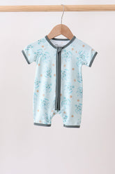 Blue Turtle Bamboo Romper - Aaria Tees