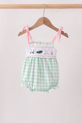 Green Golf Embroidered Bubble - Aaria Tees