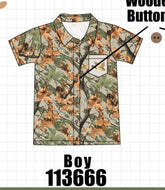 Camo Wildlife Embroidered Dad&me Button Down Shirt - Aaria Tees