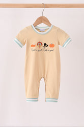 God is great god is good embroidery romper - Aaria Tees