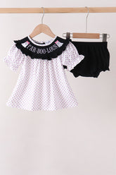 Black Ghost Embroidery Bloomer Set - Aaria Tees