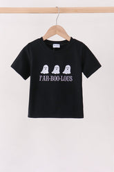 Black Ghost Embroidery Top - Aaria Tees