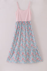 Petal perfection print mom dress - Aaria Tees