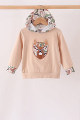 Camo Deer Applique Hoodie - Aaria Tees