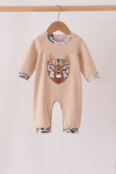Camo Deer Applique Romper - Aaria Tees