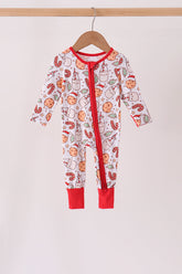 Red milk cookie bamboo romper - Aaria Tees
