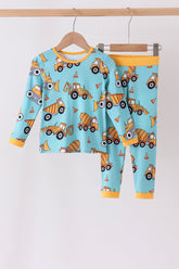 Construction Trucks Bamboo Pajama Set - Aaria Tees