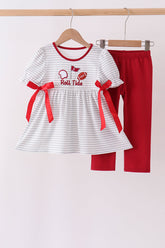 Red Alabama Roll Tide Embroidery Pants Set - Aaria Tees
