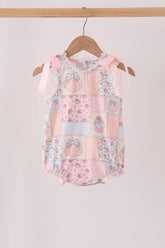 Pink pumpkin ruffle bubble - Aaria Tees