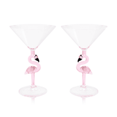 3D Flamingo Martini Glass - Aaria Tees