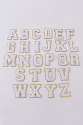 White letters "A-Z" stickers - Aaria Tees