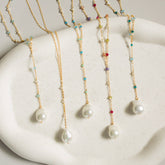 Pearl Gossamer Necklaces - Aaria Tees