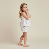 Organic Tie Up Top & Shorts Set - Lavender - Aaria Tees
