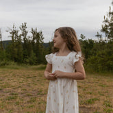 Organic Cutout Back Dress - Ice Cream - Aaria Tees