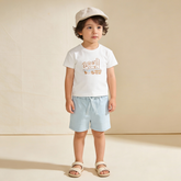 Organic Graphic Tee & Shorts Set - Wild West - Aaria Tees