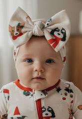 Bark The Halls (Bow Headband) - Aaria Tees