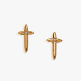 4:13 Cross Stud Earrings - Aaria Tees