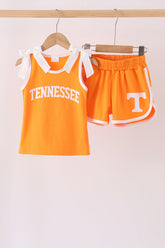 Orange Tennessee active shorts set - Aaria Tees