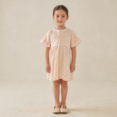 Organic Dolman Sleeve Dress - Pop Floral - Aaria Tees