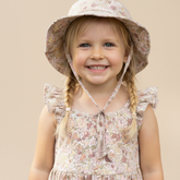 Organic Bucket Sun Hat - Pastel Bloom - Aaria Tees