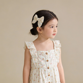 Organic Hair Bow Clip - Spring Weave - Aaria Tees