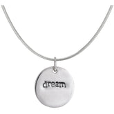 Believe Dream Double Sided Sterling Necklace - Aaria Tees