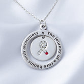 Diabetes Awareness Pewter Necklace - Aaria Tees