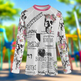 Girl's Pink Flower Skull #dirtshirt T-Shirt | Dirt Bike Riding Shirt | Young Adult Motocross Tee - Aaria Tees
