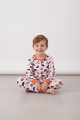 Premium orange Tennessee print bamboo pants set - Aaria Tees
