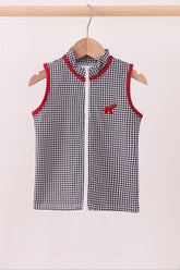 Premium Black Alabama elephant embroidery vest - Aaria Tees