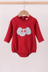 Maroon elephant Alabama football applique bubble - Aaria Tees