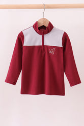 Premium Maroon Mississippi embroidery top - Aaria Tees