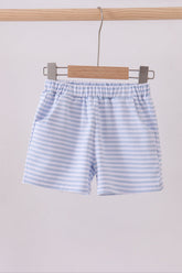 Premium Blue&white stripe shorts - Aaria Tees