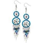 Double Dreamcatcher Dazzling Earrings - Aaria Tees